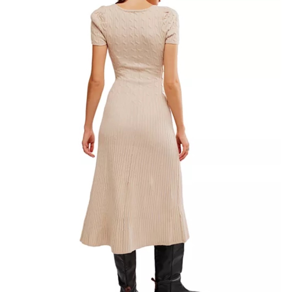 Free People Madsen Midi Sweater Dress Size Large - Picture 3 of 8